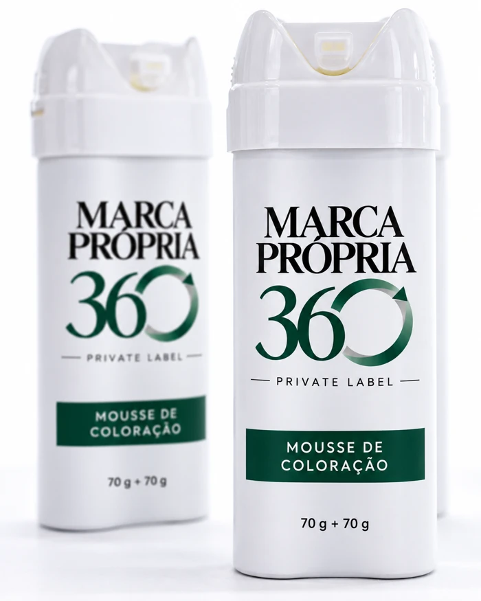 Mousse espumante, simulação visual Marca Própria 360